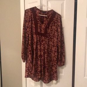 Red dress boutique fall dress